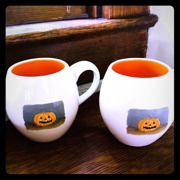 Rae Dunn Happy Halloween Jack O Lantern Pumpkin Mug